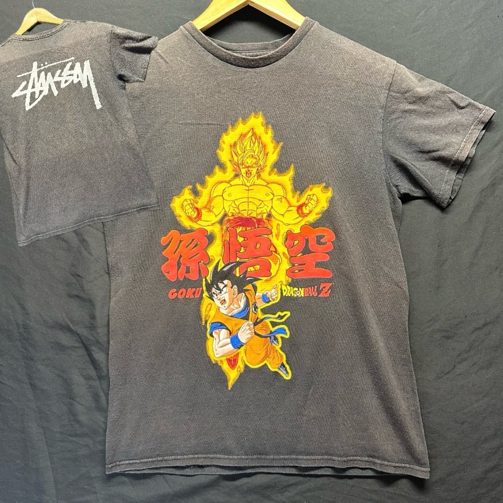 Custom Stussy Dragon Ball Z Shirt Kids Small